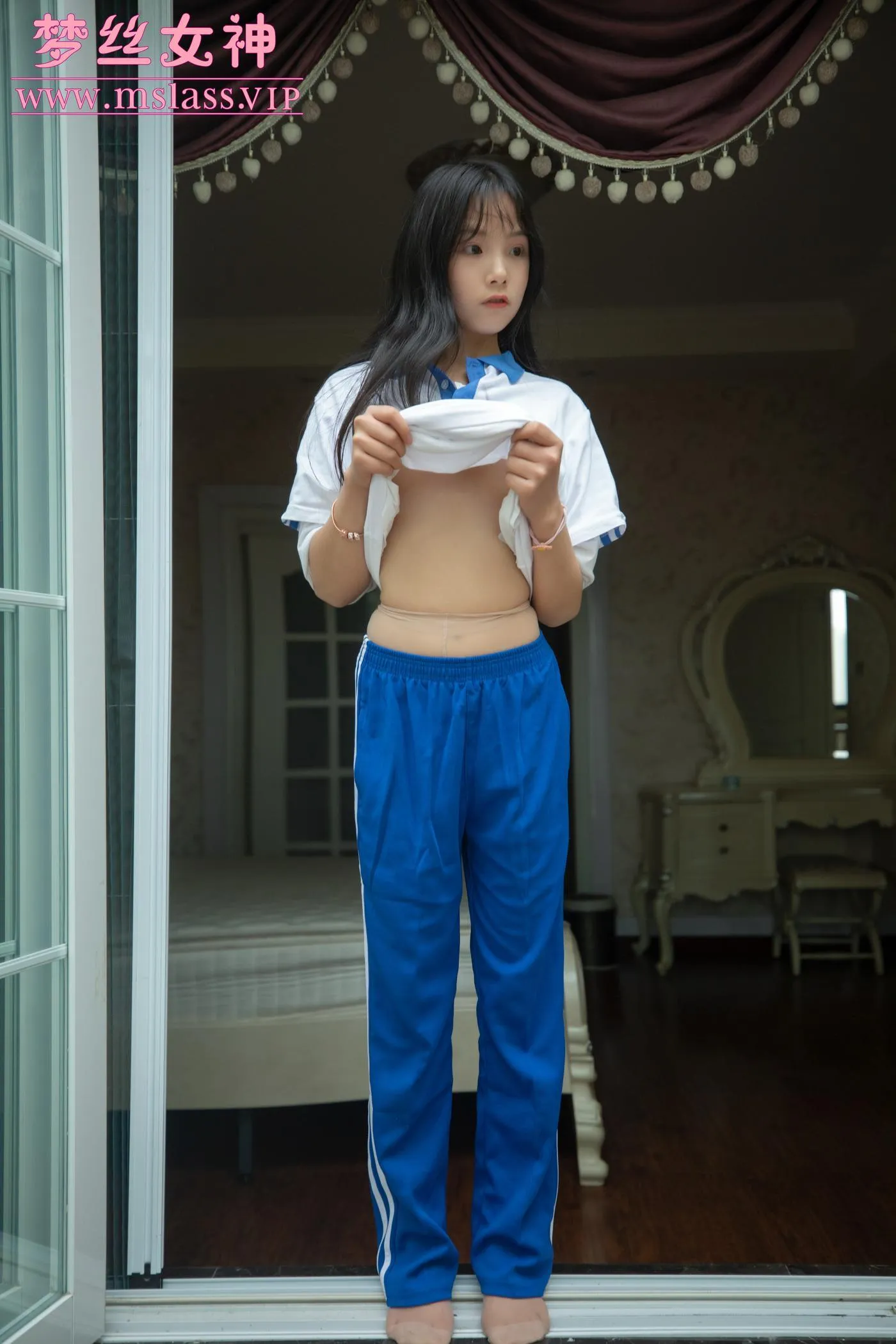 [MSLASS梦丝女神] 2020.12.13 NO.135 班花灵唯 校服纯白诱 [59P]插图9